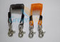 China Factory Direct Top Quality Plastic Tube Inside Orange Coated Dia7mm Reinforced Coiled Cable Tool Lanyard supplier