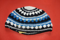 Kippah Jewish Hand Knit Yamaka Freak Design Kippot Jewish Beanie Judaica crochet Yarmulkah Jewish cap Israel Kipa cap