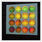High Security Adhesive Security 3d Reflecting Gold  Hologram Sticker Manufacturer