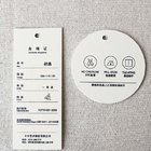 Customize Made Cloth Paper Hang Tag,China recycled clothing paper hang tag with sealed string
