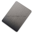 Supply hotel project decoration stainless steel sheet black hairline finish