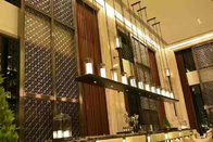 Interior hanging room divider screen 304 stainless steel curtain wall panel