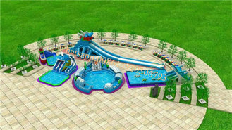 China New design giant frame pool metal frame pool inflatable water amusement park water park projects aqua park plan supplier