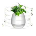 New led nightlight decorative flowerpot wireless bluetooth music flowerpot ABS material