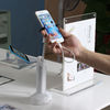 COMER security display for cellphone  cradles with gripper alarm