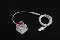 COMER 6 pcs acrylic holder charging cable remote control white color abs security box mobile tab