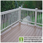 Wear Resistant WPC Deck Handrails PVC Co-extrusion Composite Railing Cost