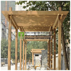 Customized Outdoor Wood Plastic Pergola Garden Park Composite WPC Pergola