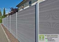 Villa Cottage Artificial Teak Wood Composite Fence PVC Plastic Composite WPC Fence
