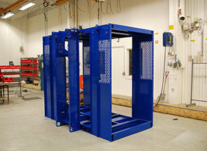 China Blue Durable Building Material Hoist / Construction Site Elevator High Reliability supplier