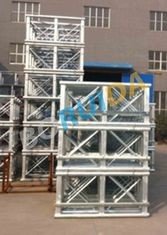 China Red Painted Double Cage Man And Material Hoist 1600kg , Building Materials Lift supplier