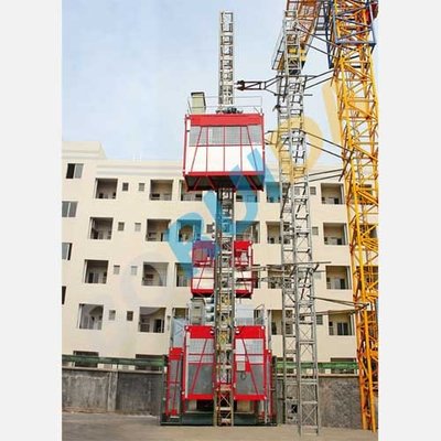 China OEM Single or Double Cage CH2000 Rack And Pinion Hoists Construction Material Lift Equipment supplier