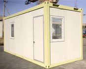 temporary steel building economic flat pack container house for refugee