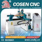 COSEN CNC woodworking lathe for skilled wood crafts like a wood snowman