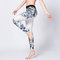 CPG Global Women's Fitness Legging Sport Running Pants Yoga  Flower Print  and Black Spots Super Slim HK30 supplier