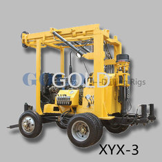 xyx-3 versatile drilling rig , with hydraulic drill tower and feeding system