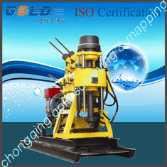 High efficiency water drill rig with electric-start diesel engine