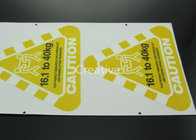 Full Colour Printed Customized Sticker Labels Triangle Shape