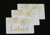 Hot Stamping Rectangle Plastic Card Tags 0.76mm Double Side