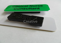 76mm x 25mm PVC Plastic Name Badges With Epoxy Dome Resin Finish​