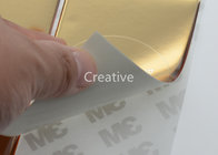 Gold Color Screen Printing 3D Domed Labels , Raised Doming Labels