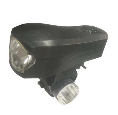 China Black Frame CREE T6 Rechargeable Front Bike Light Large Battery Capacity With Sensor supplier