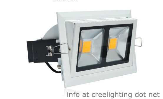 China 38W LED Downlight  80 Lm/W 2pcs COB Epistar 100-240V AC supplier