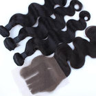 Virgin Brazilian Human Hair Lace Closure With Bundles Unprocessed 4x4 Lace Closure