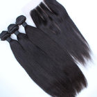 Unprocessed virgin peruvian hair bundles,Silky Straight pure virgin peruvian hair with lace closure