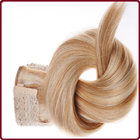 Thick Bottom 120g Remy Double Drawn 28 inch flip human in hair extensions