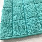 Hot saled export 100% polyester green microfiber big grid dry wipes for house keeping
