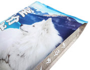 Laminated Custom Waterproof Ziplock Pouch Flat Bottom Pet Food Packaging Bags