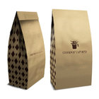 Stand up coffee bean bags with zipper , valve and your logo printing