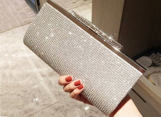 China 2019 new diamond-encrusted bag rhinestone lady clutch bride wedding banquet dinner party bag handbag for women supplier
