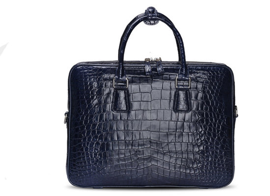 China Dongguan factory wholesale genuine crocodile leather business briefcase man handbag supplier