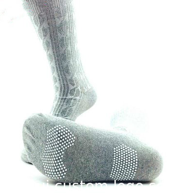 Custom logo, design cotton Non-Terry Mens Anti Slip Socks