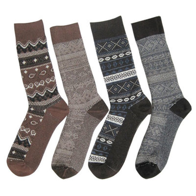 custom logo, design Multi Jacquard socks