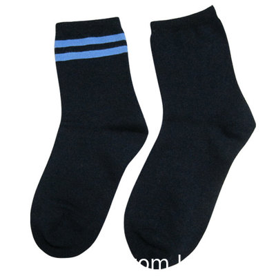 Custom logo, design soft knitted straight students men socks