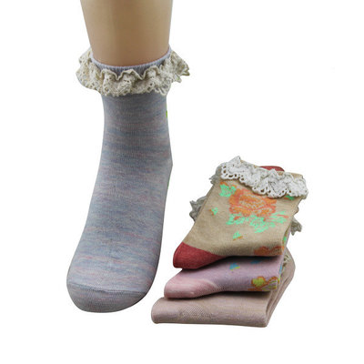 Custom logo, design cute cotton women socks
