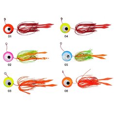 5 pcs Random mixed color 100G jigs head fishing lure lead head jigs fishing bait Lead-head fishing combination