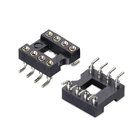 Electronic connectors supplier wholesale 2.54mm pitch smt  type female ic socket connector