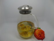 Borosilicate glass handmade glass Drops  pot 1500ML glass pot with handle clean Heat-resisting glass cold water bottle