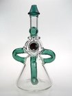 7" colorful recycel ball  Pyrex Glass Water Pipes female 14  joint Fancy glass oil rigs hand blowing glass bongs