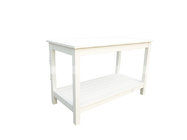 210001 retangular side table canteen table polywood cart with two layers garden furniture