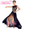 Stretchy Mesh Sleeveless Maxi Dress Lyrical Dance Costumes For Competition supplier
