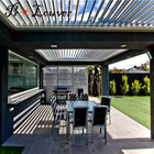 Modern house decoration aluminum pergola opening louver,Sun shading outdoor  louver