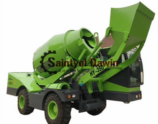 China 1.5 3.5 CBM Auto Self Loading Concrete Mixer Truck with PLC Weighing System supplier