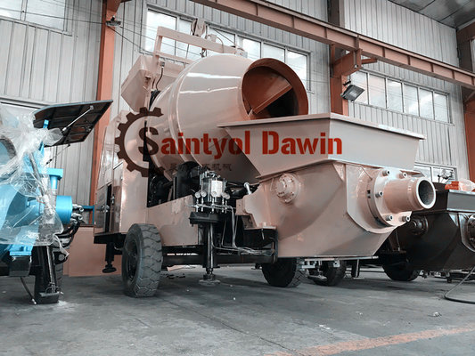 China Fully Hydraulic Diesel 30m3/Hr Concrete Pump with Drum Mixer All in One Machine on Sale supplier