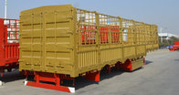 3 axles 40T goose neck stake semitrailer for cargo truck trailer