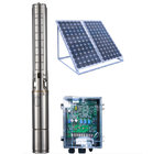 4 Inch DC Solar Deep Well Submersible Pump , Solar Powered Water Pump For Irrigation